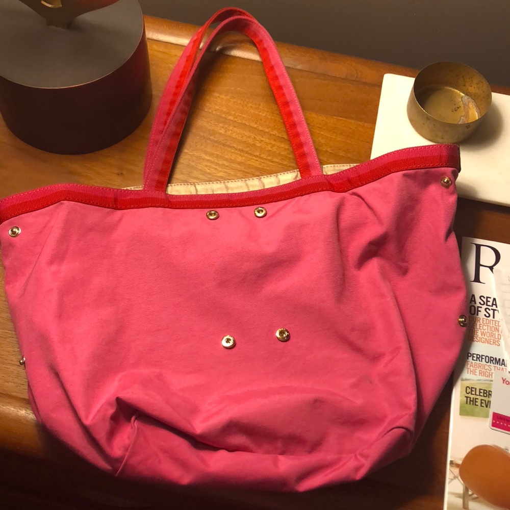 Kate Spade Nylon Pink/Red/Gold Shoulder Bag - Picture 3 of 3